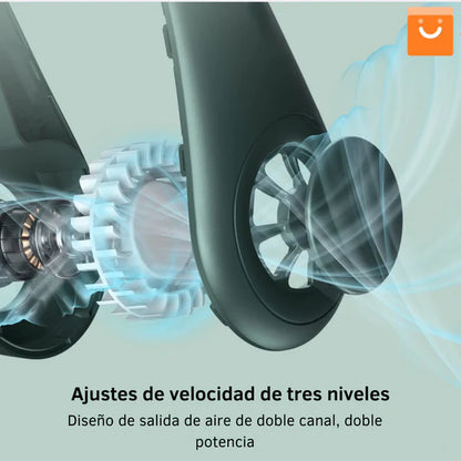 Ventilador de Cuello Portátil Recargable