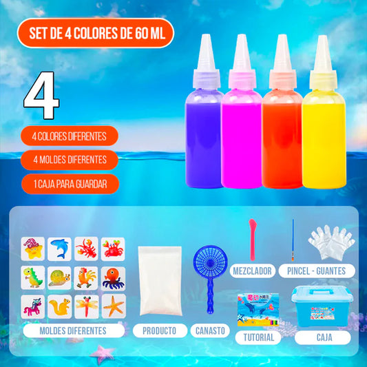 Kit Elfo De Agua Mágico 4 Colores 60ml